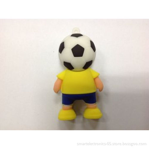 Football Man USB Flash Drive/Customized Package/Printing, 3-year Warranty, 64MB-128GB/Grade A 50 MOQ